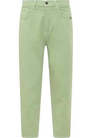AMISH Heren, Broeken, Groen, Maat: W30 Denim