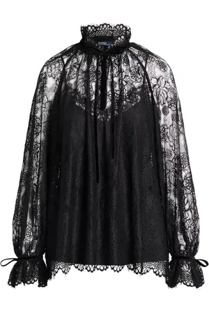 Ralph Lauren Dames, Blouses & Shirts, Zwart, Maat: L