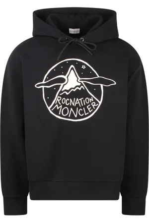 Moncler Heren, Sweatshirts & Hoodies, Zwart, Maat: L Katoen