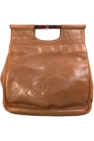 CHANEL Dames, Pre-owned, Bruin, Maat: ONE Size Leer