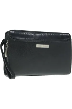 Burberry Dames, Pre-owned, Zwart, Maat: ONE Size Leer