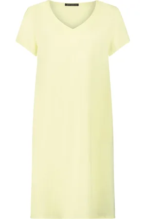 Betty Barclay Dames, Jurken, Geel, Maat: 2XL Linnen
