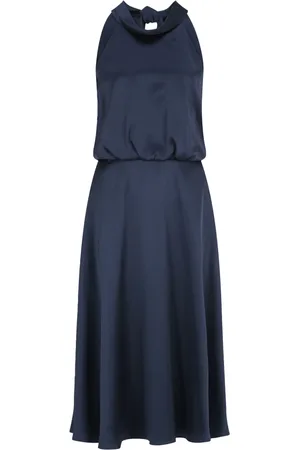 Vera Mont Dames, Jurken, Blauw, Maat: XL Satijn