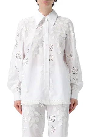 Alberta Ferretti Dames, Blouses & Shirts, Wit, Maat: 2XS