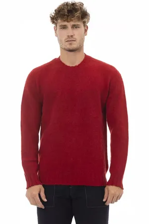 ALPHA STUDIO Heren, Truien, Rood, Maat: L Wol