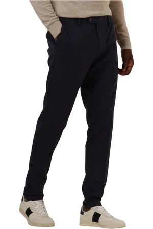 Genti Heren, Broeken, Blauw, Maat: XL Viscose