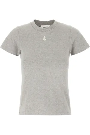 Alexander McQueen Dames, Tops, Grijs, Maat: XS Katoen