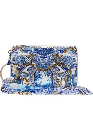 Camilla Dames, Tassen, Blauw, Maat: ONE Size Zijde
