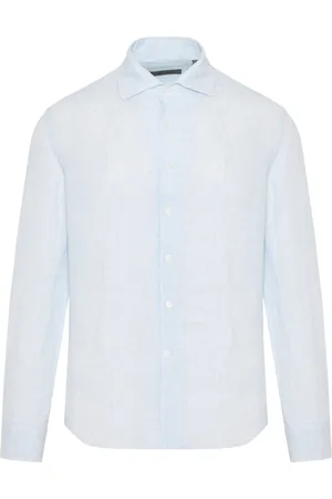corneliani Heren, Overhemden, Blauw, Maat: 3XL Linnen