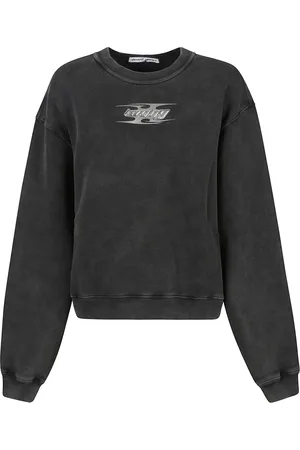 Alexander Wang Dames, Sweatshirts & Hoodies, Grijs, Maat: S Katoen