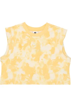 Nike Dames, Tops, Geel, Maat: M Katoen