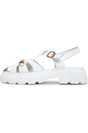 CESARE GASPARI Dames, Schoenen, Wit, Maat: 39 EU Leer