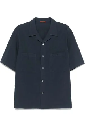 BARENA Heren, Overhemden, Blauw, Maat: 2XL Katoen