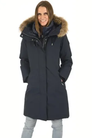 Mackage Dames, Mantels, Blauw, Maat: S Fleece