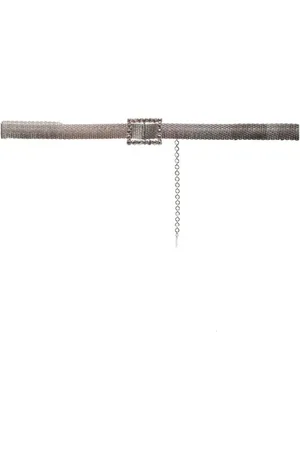 Alessandra Rich Dames, Accessoires, Grijs, Maat: ONE Size