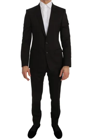 Dolce & Gabbana Heren, Pakken, Bruin, Maat: S Wol