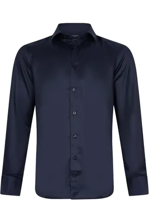 Cavallaro Napoli Heren, Overhemden, Blauw, Maat: XL Katoen