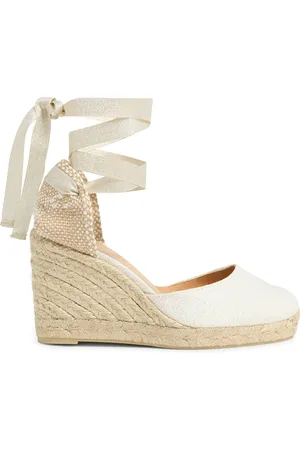 Castaner Dames, Schoenen, Wit, Maat: 40 EU Linnen