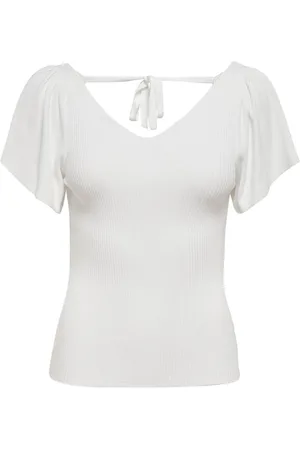 ONLY Dames, Blouses & Shirts, Wit, Maat: L Polyamide