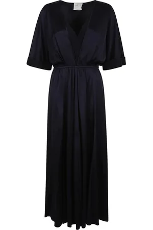 FORTE FORTE Dames, Jurken, Blauw, Maat: S Satijn