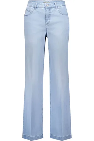 Atelier Gardeur Dames, Jeans, Blauw, Maat: L Katoen