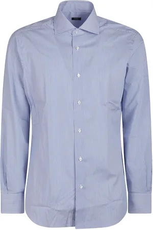 BARBA Heren, Overhemden, Blauw, Maat: XL