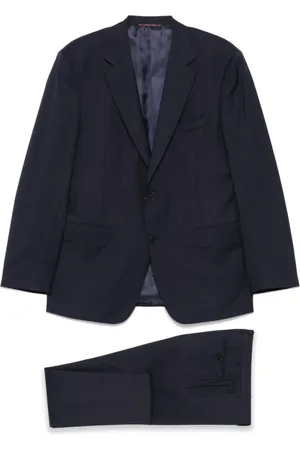 CANALI Heren, Pakken, Blauw, Maat: XL