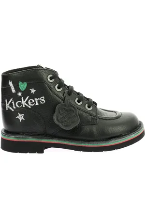 Kickers Dames, Schoenen, Zwart, Maat: 35 EU Leer