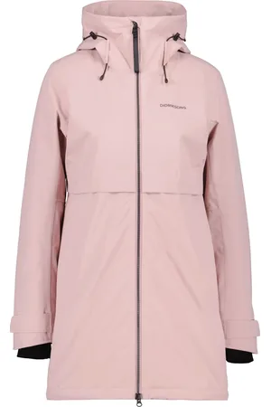Didriksons Dames, Mantels, Roze, Maat: 3XL Katoen