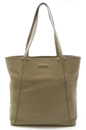 Bvlgari Dames, Pre-owned, Grijs, Maat: ONE Size Leer