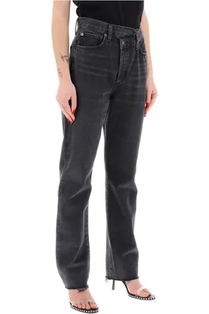 AGOLDE Dames, Jeans, Zwart, Maat: W24 Katoen