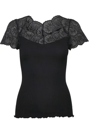 Rosemunde Dames, Blouses & Shirts, Zwart, Maat: L Katoen