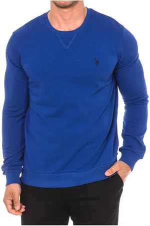 U.S. Polo Assn. Heren, Sweatshirts & Hoodies, Blauw, Maat: 4XL Katoen