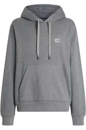 Dolce & Gabbana Heren, Sweatshirts & Hoodies, Grijs, Maat: XL Katoen