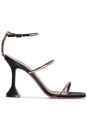 Amina Muaddi Dames, Schoenen, Zwart, Maat: 37 1/2 EU