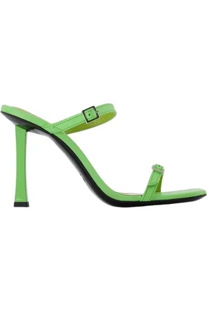 By Far Dames, Schoenen, Groen, Maat: 39 EU Leer
