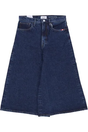 AMISH Dames, Korte broeken, Blauw, Maat: W26 Denim