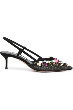 Aquazzura Dames, Schoenen, Zwart, Maat: 37 1/2 EU