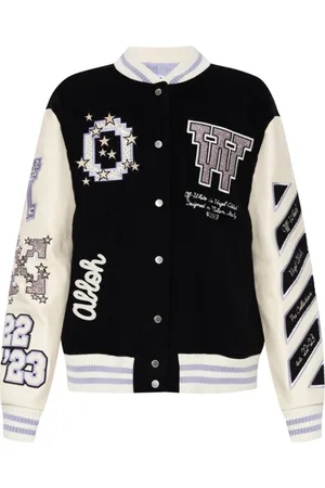 OFF-WHITE Dames, Jassen, Zwart, Maat: M Wol