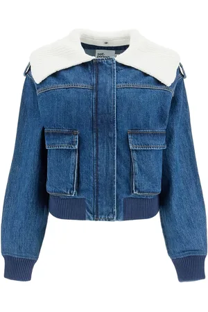 Self-Portrait Dames, Jassen, Blauw, Maat: M Denim