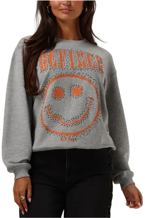 Refined Department Dames, Sweatshirts & Hoodies, Grijs, Maat: XS