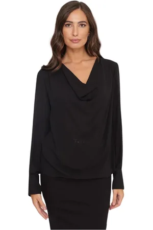 Liu Jo Dames, Blouses & Shirts, Zwart, Maat: 2XS Poliester