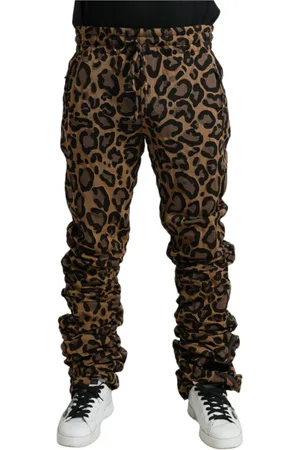 Dolce & Gabbana Heren, Broeken, Bruin, Maat: M Katoen