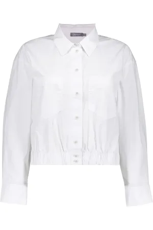 Geisha Dames, Blouses & Shirts, Wit, Maat: 3XL Katoen