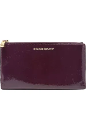 Burberry Dames, Pre-owned, Paars, Maat: ONE Size Leer