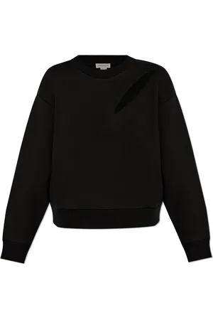 Alexander McQueen Dames, Sweatshirts & Hoodies, Zwart, Maat: M Katoen