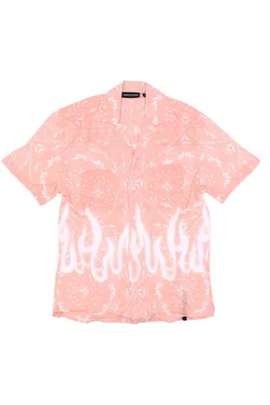Vision Of Super Heren, Overhemden, Roze, Maat: XS Lame