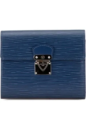 LOUIS VUITTON Dames, Pre-owned, Blauw, Maat: ONE Size Leer