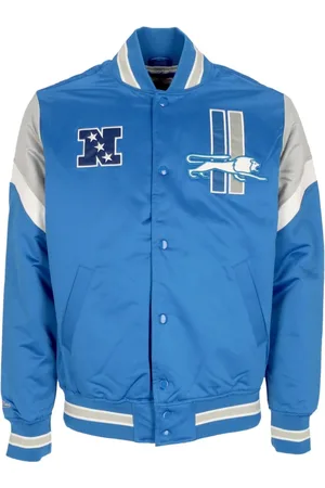 Mitchell & Ness Heren, Jassen, Blauw, Maat: XL Poliester