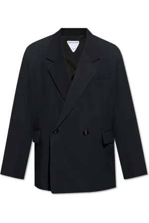 Bottega Veneta Heren, Jassen, Blauw, Maat: XL Wol